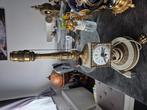 Antiek klok  met hout en bronzen, Ophalen, Zo goed als nieuw