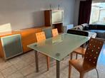 Volledige eetplaats en hoekzetel te koop, Huis en Inrichting, Complete eetkamers, Ophalen, Gebruikt, 4 tot 6 stoelen