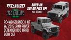 RC4WD Gelande II Kit + Defender D90 Hard Body Set + extra's, Auto offroad, Nieuw, Schaal 1:10, Ophalen