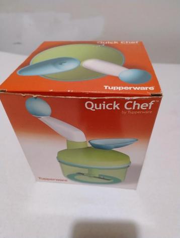Tupperware Quick Chef met toebehoren en infoboekje erbij, Enlèvement ou Envoi, Neuf, Vert