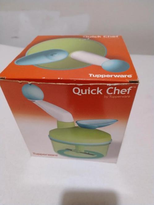 Tupperware Quick Chef met toebehoren en infoboekje erbij, Huis en Inrichting, Keuken | Tupperware, Nieuw, Groen, Ophalen of Verzenden