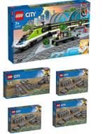 Passagierstrein met wissels en sporen totaal 5 dozen, Nieuw, Complete set, Ophalen of Verzenden, Lego