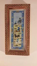 Miniature persane sur plaque d'Ivoire, Antiquités & Art, Enlèvement ou Envoi