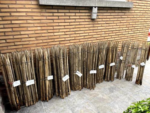 +/- 20 meter Afsluiting kastanjehout in zéér goede staat, Tuin en Terras, Tuinhekken en Hekwerk, Gebruikt, Tuinhek, Hout, Ophalen