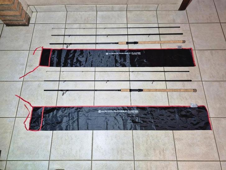 2X Parabolic Floater 12ft 3.60m voor karper, zeelt en brasem, Watersport en Boten, Hengelsport | Witvissen, Zo goed als nieuw
