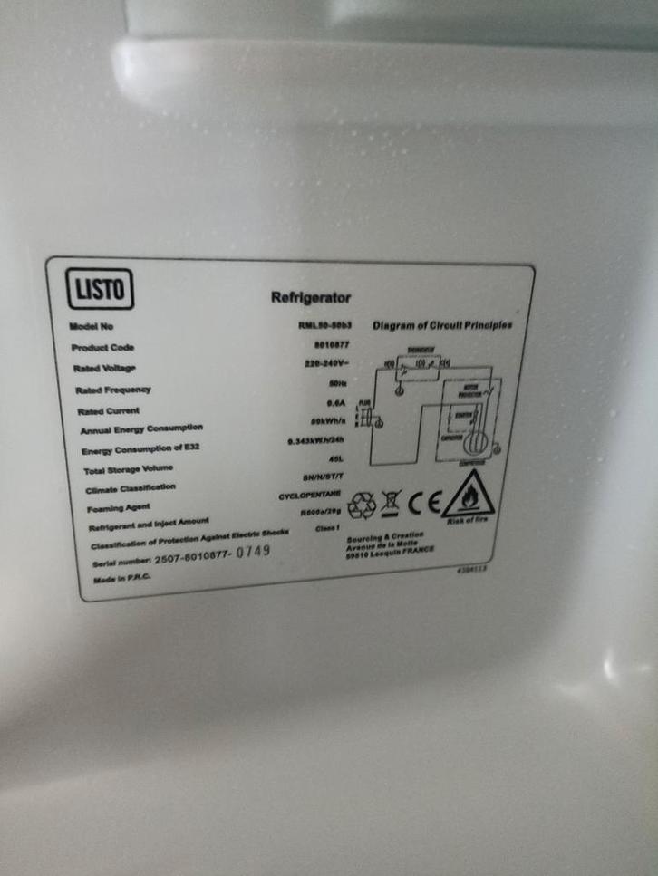 Frigo de table, Elektronische apparatuur, Koelkasten en IJskasten, Zo goed als nieuw, Ophalen