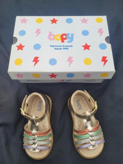 Sandales en cuir de marque Bopy - taille 20, Kinderen en Baby's, Babykleding | Schoentjes en Sokjes, Gebruikt, Meisje, Overige typen