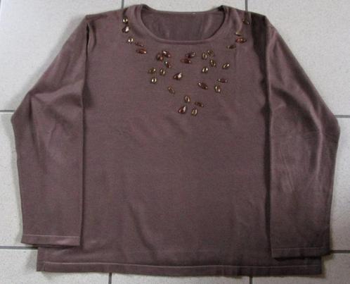 Bruine blouse voor dames - maat XL - OPRUIM, Kleding | Dames, Blouses en Tunieken, Gedragen, Maat 46/48 (XL) of groter, Bruin