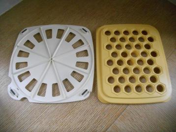 Tupperware 2 croissantmosselen/pizza/aperitief/ravioli L beschikbaar voor biedingen
