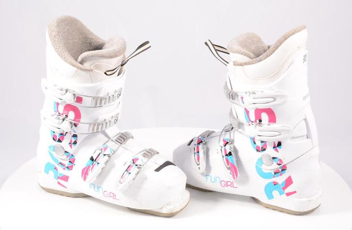 36,5 37 EU kinder skischoenen ROSSIGNOL FUN GIRL J4, Sport en Fitness, Skiën en Langlaufen, Gebruikt, Schoenen, Ski, Rossignol