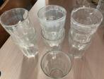 Verres gratuits - verres épais - 7 pièces, Enlèvement, Utilisé