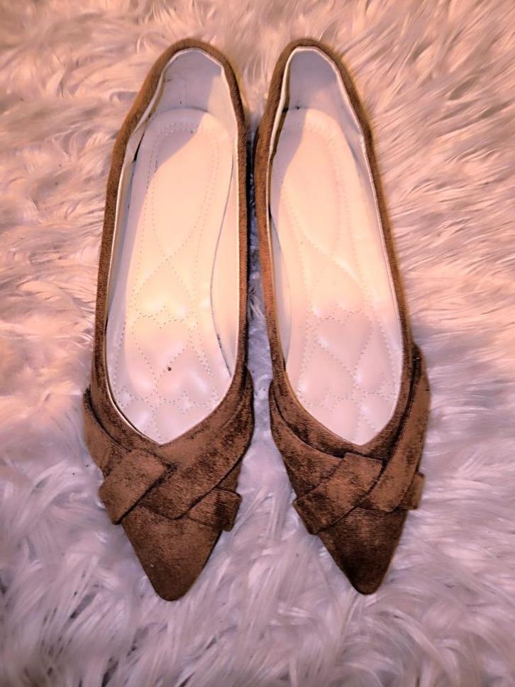 Ballerina’s Suède-look Cognac, Kleding | Dames, Schoenen, Nieuw, Ballerina's, Bruin, Ophalen of Verzenden