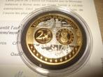 Pièce Commémorative San Marin Arg/Plaqué Or Hommage à l'Euro, Enlèvement ou Envoi, Argent, Autres valeurs, Série
