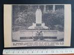 Knipsel op stevig papier La Hulpe Oorlogsmonument, Ophalen of Verzenden, Landmacht, Foto of Poster