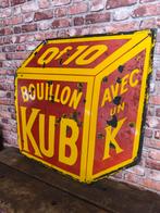 Bouillon kub emaille bord, Ophalen of Verzenden, Zo goed als nieuw