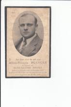 40-45: Alfons Plancke - luchtaanval Roeselare 25/05/1940, Collections, Images pieuses & Faire-part, Enlèvement ou Envoi, Image pieuse