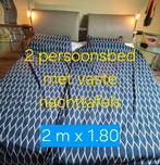 2 persoonsbed (urban green) met nachttafels, Huis en Inrichting, Ophalen, Gebruikt