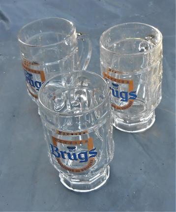 3 verres de bières - Witbier Brugs - Blanche de Bruges, Collections, Enlèvement, Comme neuf, Verre à bière