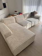 Lounge bank / Beige teddy stof, Huis en Inrichting, Ophalen, Zo goed als nieuw, Stof