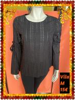 Blouse dames 38.  Vila, Maat 38/40 (M), Zwart, Vila, Ophalen of Verzenden