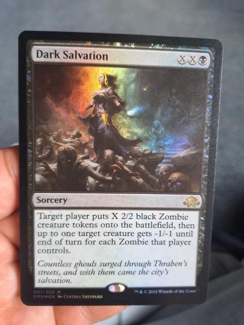 Dark salvation foil 2016 NM/MINT Engels, Hobby en Vrije tijd, Verzamelkaartspellen | Magic the Gathering, Zo goed als nieuw, Losse kaart