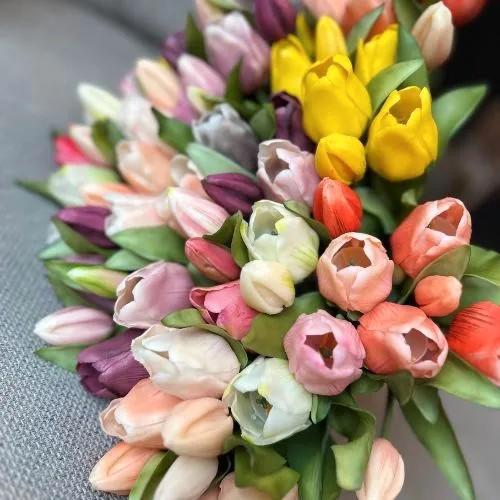 Real Touch Tulpen, Huis en Inrichting, Woonaccessoires | Kunstplanten en Kunstbloemen, Ophalen