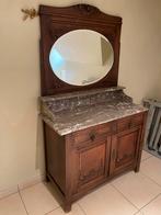 Antieken kaptafel/ commode/dressoir marmeren natuursteenblad, Huis en Inrichting, Ophalen, Zo goed als nieuw