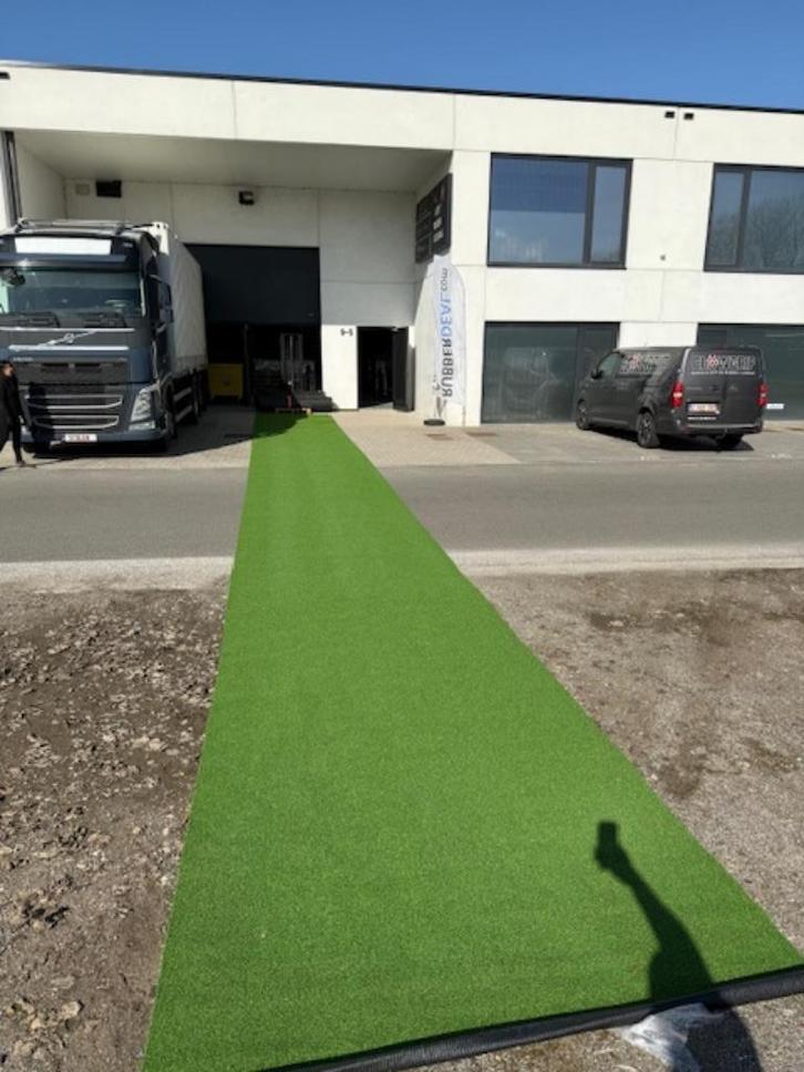 Gazon artificiel / sprinttrack 2m x 18,70m (Unicolor) (occa), Tuin en Terras, Gras en Kunstgras, Nieuw, Kunstgras, 20 m² of meer