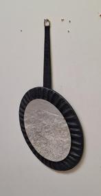 Vintage ronde spiegel skai 1960s, Huis en Inrichting, Woonaccessoires | Spiegels, Ophalen, Minder dan 50 cm, Gebruikt, Rond