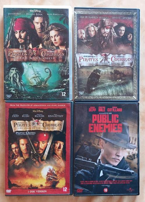 DVDA - Johnny Depp - 4 stuks, Cd's en Dvd's, Dvd's | Avontuur, Zo goed als nieuw, Ophalen of Verzenden