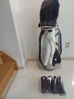 Superbe sac de golf en cuir blanc Burberry + 4 protège clubs, Sports & Fitness, Golf, Comme neuf, Autres marques, Sac, Enlèvement ou Envoi