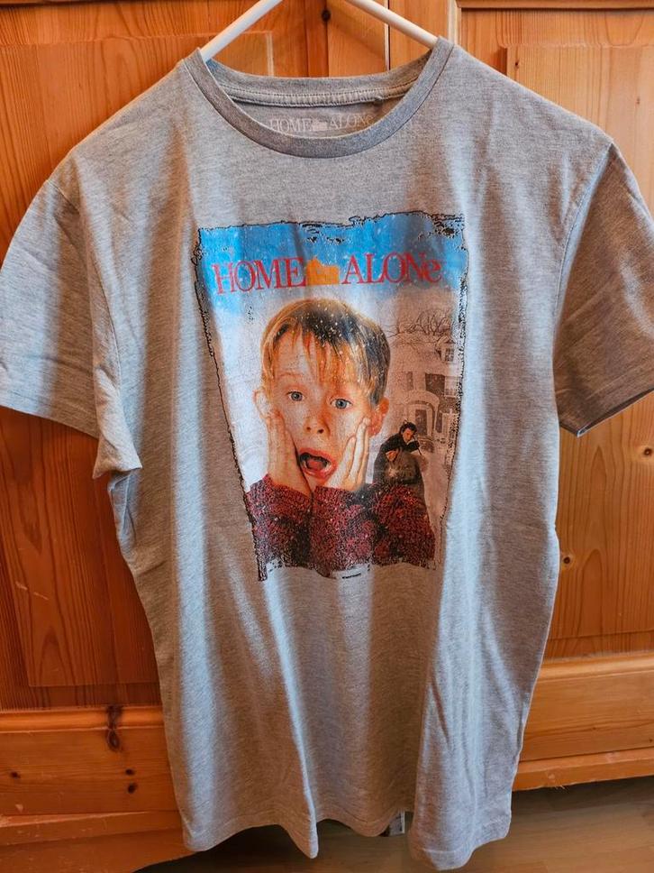 Home Alone T-shirt „Mam, ik heb het vliegtuig gemist”, Kleding | Heren, T-shirts, Zo goed als nieuw, Maat 52/54 (L), Ophalen of Verzenden