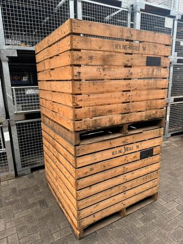 10x kuubs kisten, kratten, aardappelkisten hout beschikbaar voor biedingen