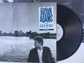 Bryan Adams LP Heat of the night, Cd's en Dvd's, Ophalen of Verzenden