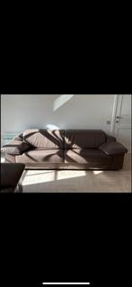 Elektrische Lederen zetels, Huis en Inrichting, Ophalen, Zo goed als nieuw, Rechte bank, Leer