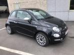 Fiat 500 Dolcevita/GPS/Parkeersensoren/Carplay, Auto's, Voorwielaandrijving, 4 cilinders, Leder en Stof, Zwart