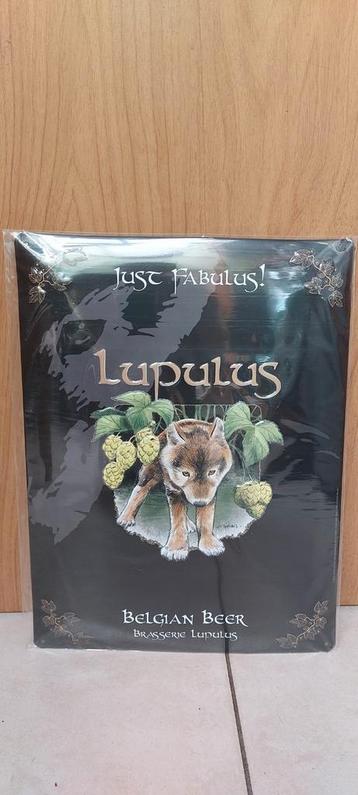 Panneau publicitaire pour la bière Lupulus - neuf dans son e, Enlèvement ou Envoi, Neuf, Panneau, Plaque ou Plaquette publicitaire