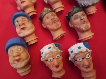 Beeusaert : 10 têtes de marionnettes en caoutchouc