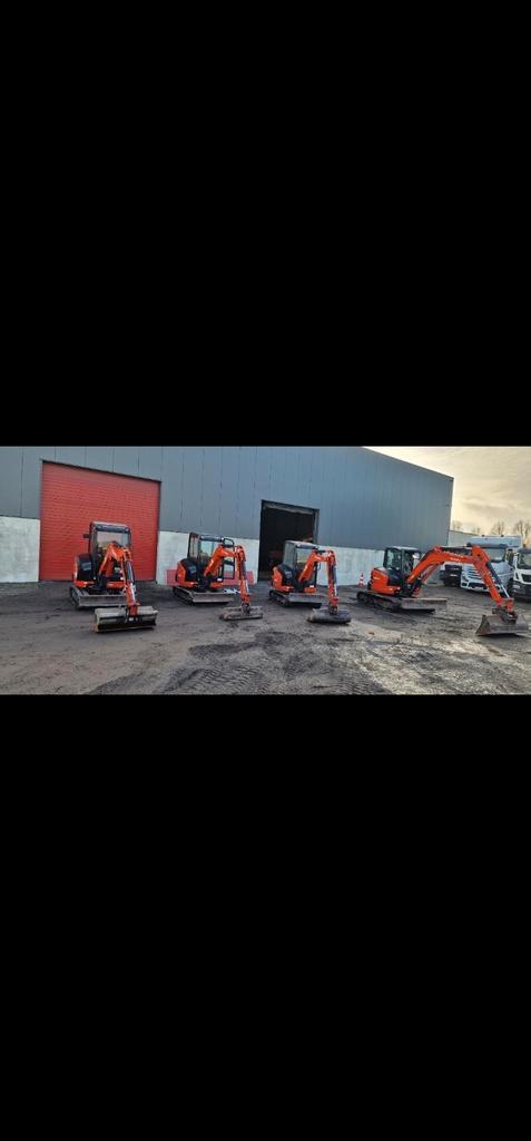 Kubota KX027-4 3stuks beschikbaar / U55-4 1stuk, Zakelijke goederen, Machines en Bouw | Kranen en Graafmachines, Ophalen of Verzenden