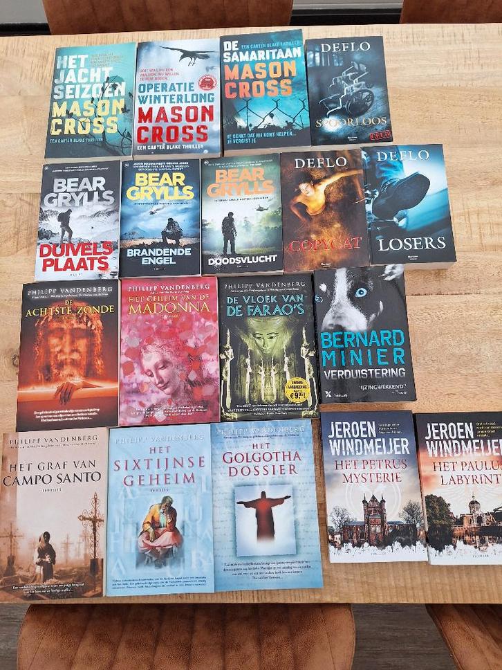 Diverse auteurs, Boeken, Thrillers, Zo goed als nieuw, België, Ophalen