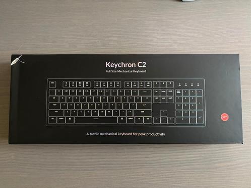Keychron C2 Wired Mechanical Keyboard RGB Backlight - QWERTY, Computers en Software, Toetsenborden, Zo goed als nieuw, Qwerty
