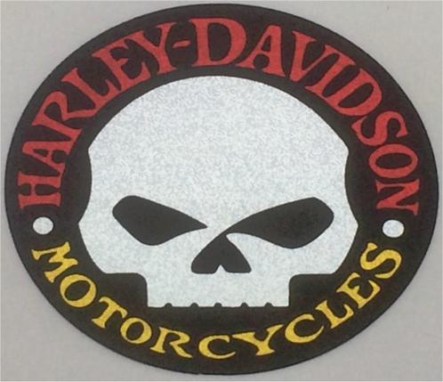 Harley Davidson rond sticker #5, Motoren, Accessoires | Stickers, Verzenden