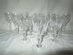 Val-Saint-Lambert: 17 kristallen glazen, model Gretel!, Antiek en Kunst, Ophalen