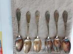 Set van 6 verzilverde koffielepels, Antiek en Kunst, Ophalen