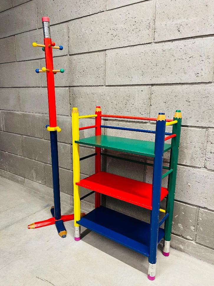 Porte-manteau + étagère design Pierre Sala, années 80, Collections, Rétro, Maison et Meubles, Enlèvement