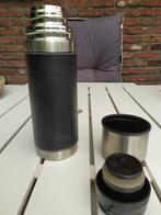 Luxe zwarte thermos met beker, Huis en Inrichting, Ophalen of Verzenden