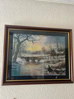 Schilderij sneeuwlandschap, Ophalen
