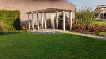 Prieel met bestrating GRATIS, Tuin en Terras, Overkappingen, Ophalen, Zo goed als nieuw