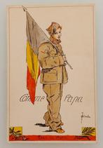 World War I - 1915 - Colored Postcard - ‘Comme Papa', Gelopen, Politiek en Historie, Verzenden