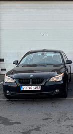 Bmw 523i e60 2010, Auto's, Achterwielaandrijving, Zwart, Leder, Handgeschakeld